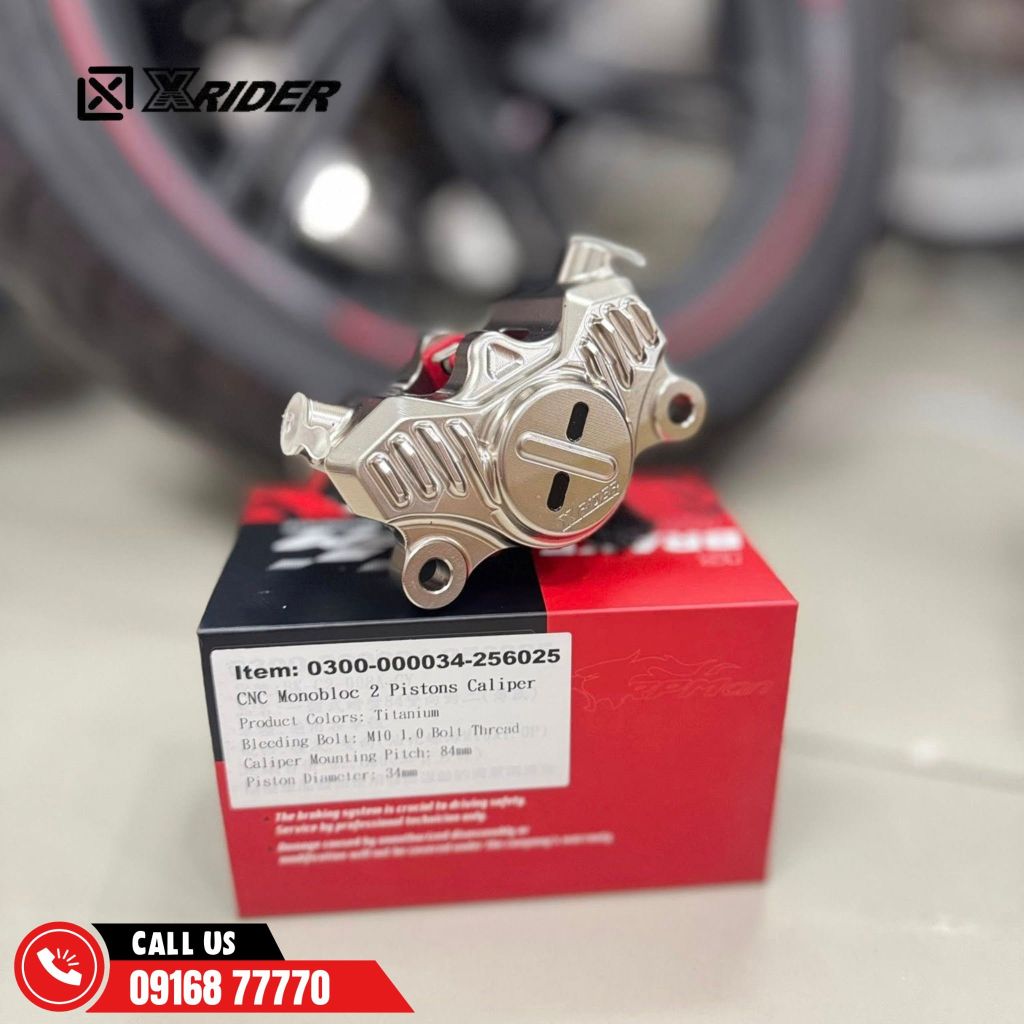 Heo dầu RPM XRIDER 2 piston “cua lớn” 84mm (BK-C2-008A)