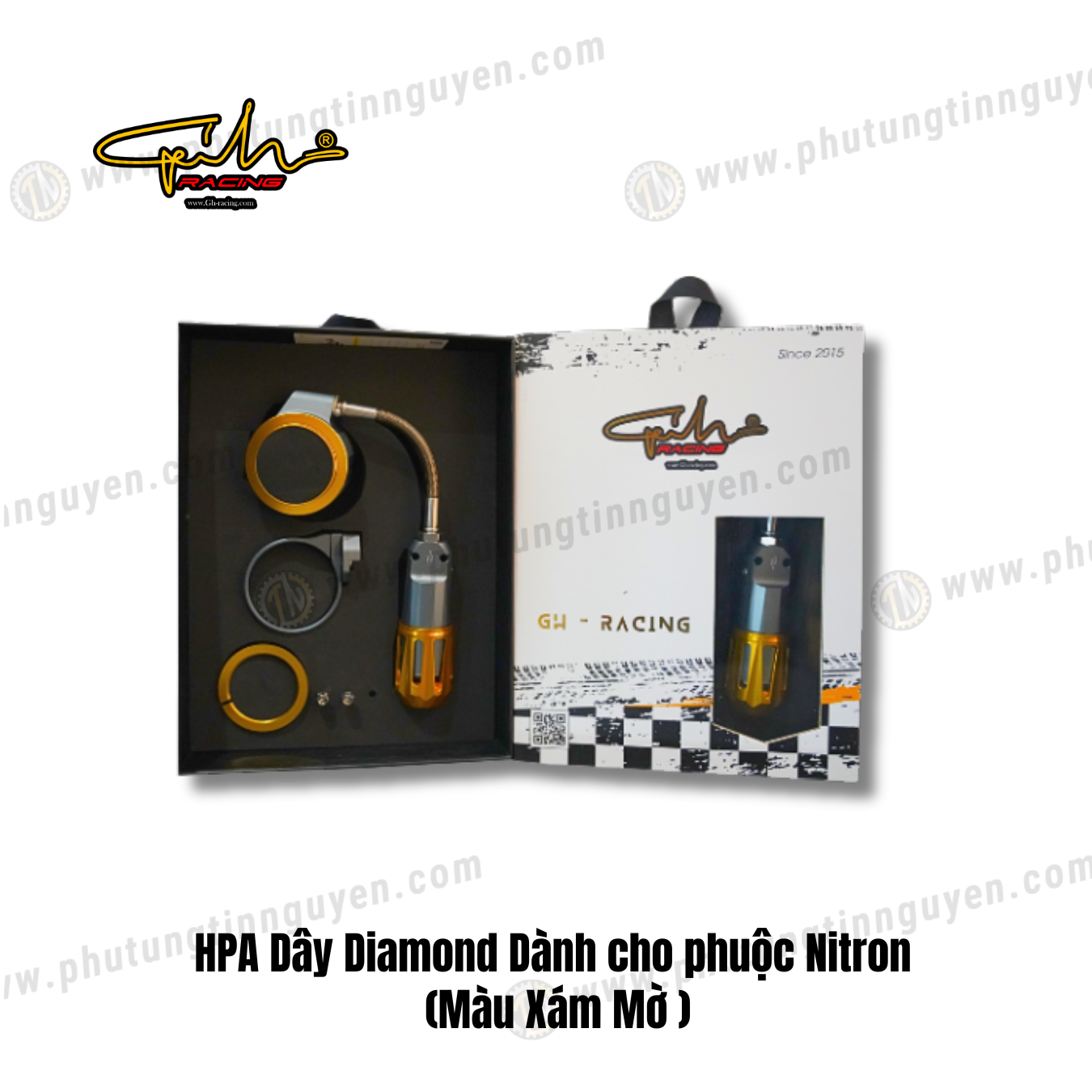  HPA Dây Diamond Dành cho phuộc Nitron (Màu Xám Mờ ) GH-RACING 