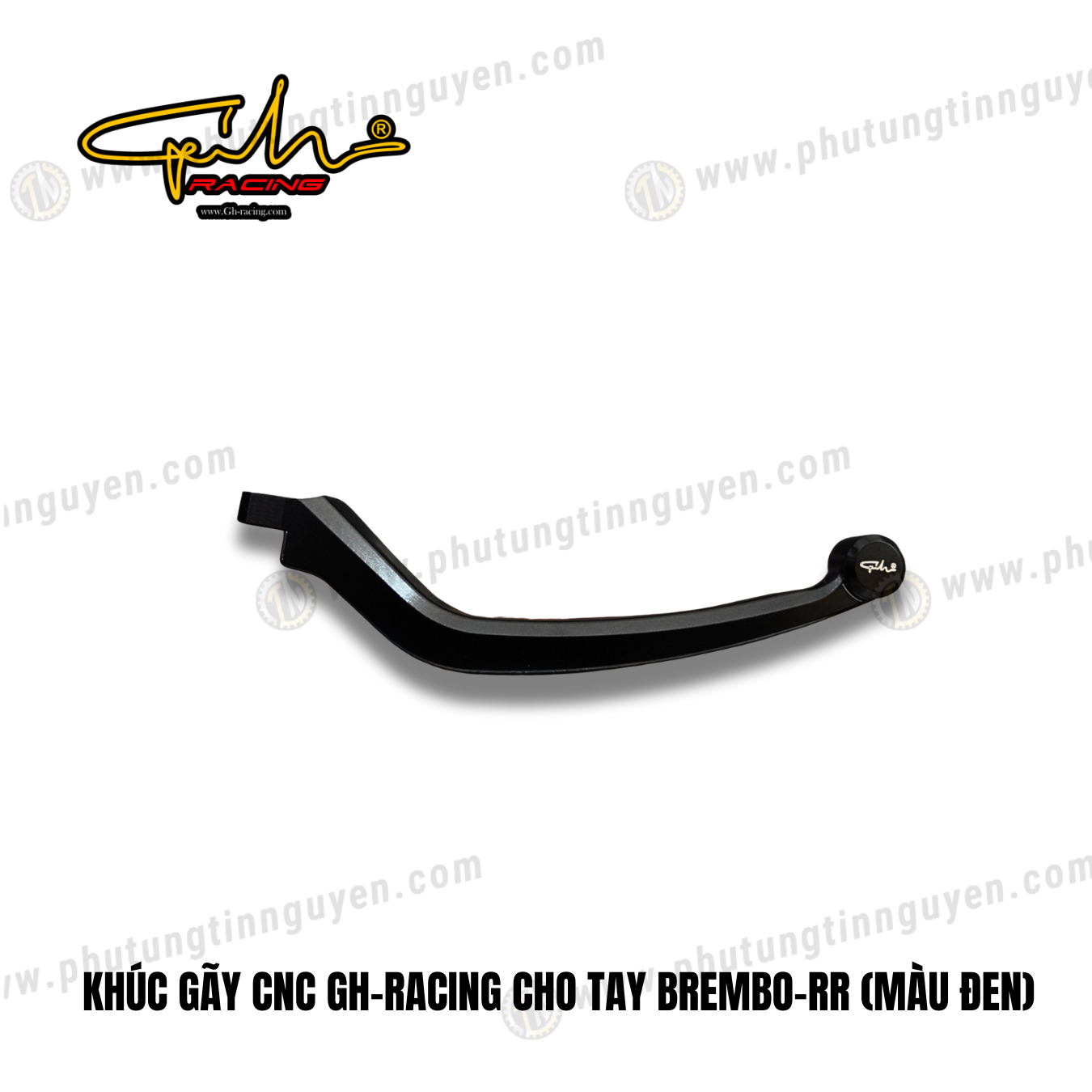  KHÚC GÃY CNC GH-RACING CHO TAY BREMBO-RR (MÀU ĐEN) 