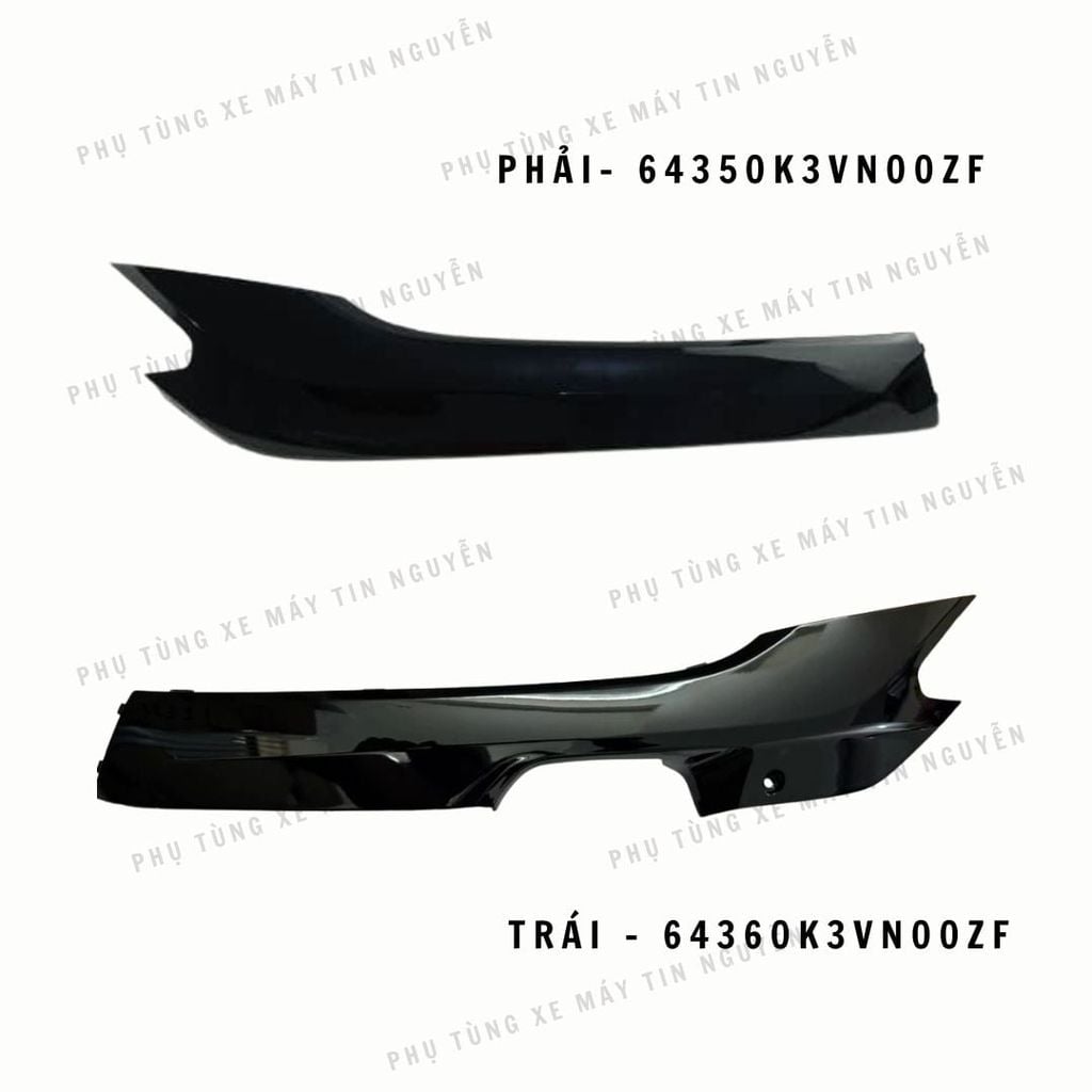 Lườn trái stylo 160 đen bóng TRÁI PHẢI 64360K3VN00ZF, 64350K3VN00ZF