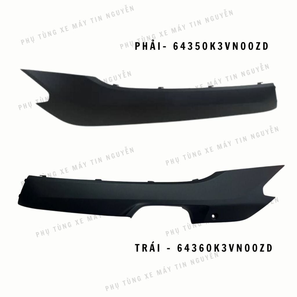 Lườn trái stylo 160 đen bóng TRÁI PHẢI 64360K3VN00ZD, 64350K3VN00ZD