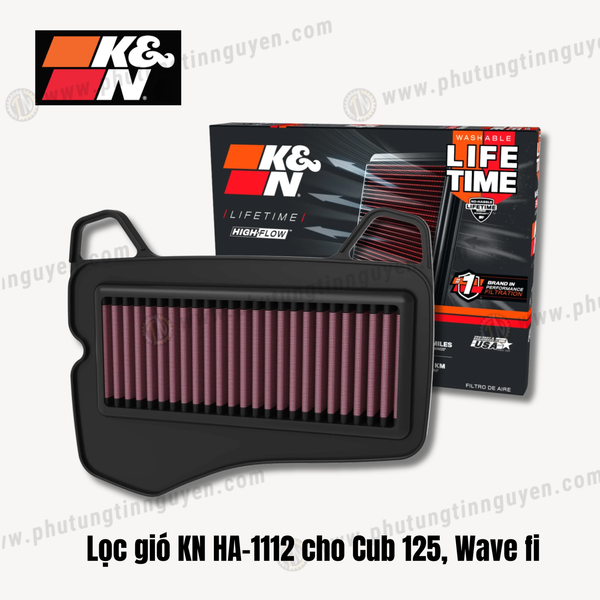  Lọc gió KN HA-1112 cho Cub 125, Wave fi 