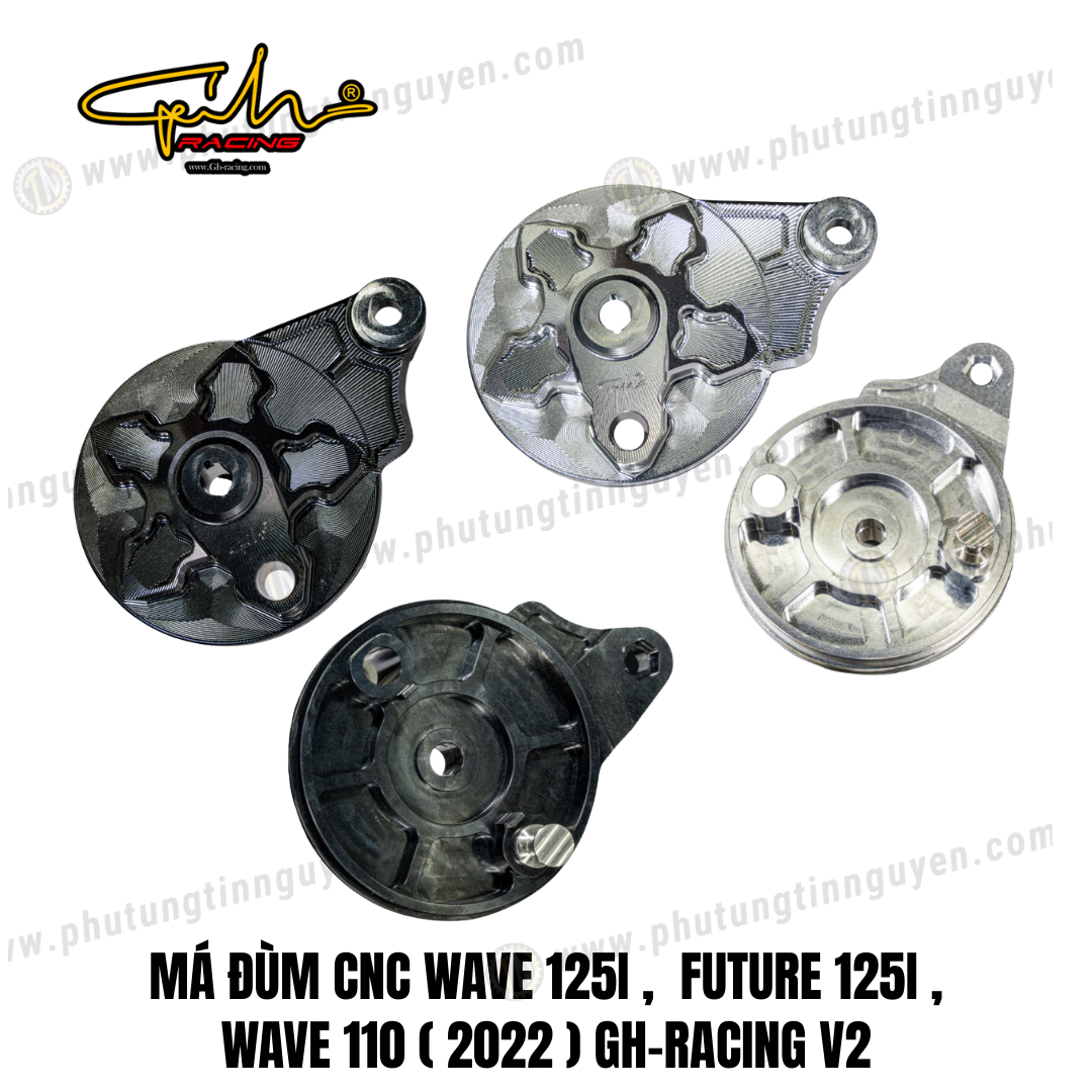  MÁ ĐÙM CNC WAVE 125I ,  FUTURE 125I ,  WAVE 110 ( 2022 ) GH-RACING V2 