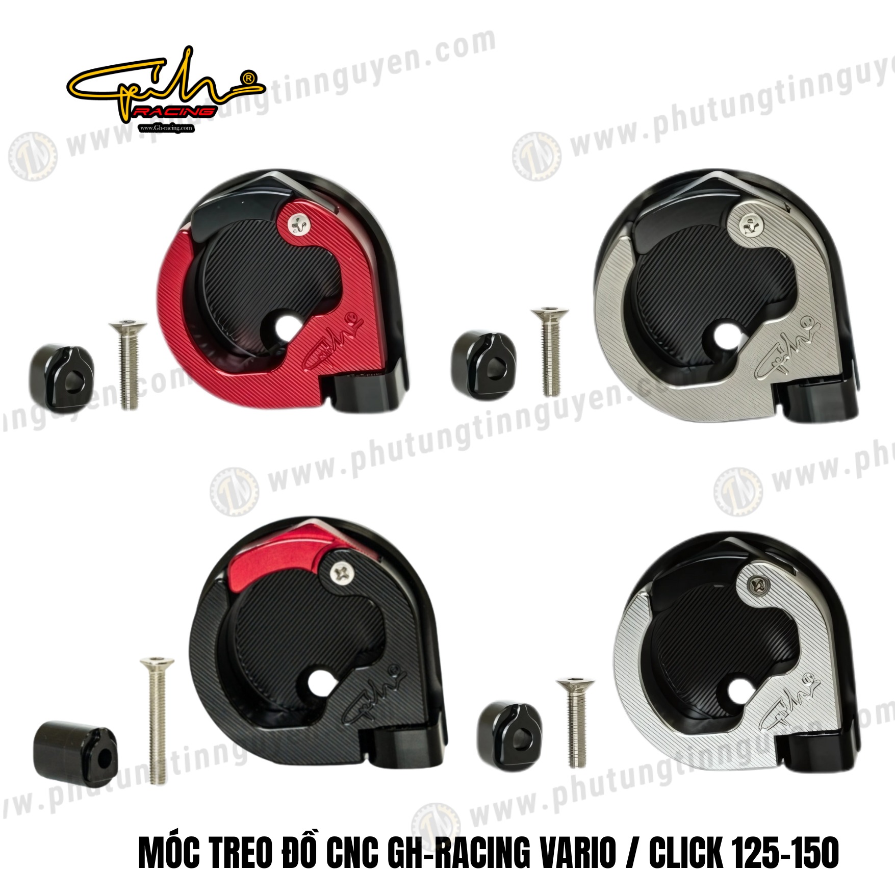  MÓC TREO ĐỒ CNC GH-RACING VARIO / CLICK 125-150 