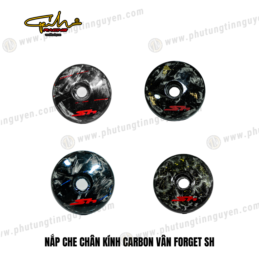NẮP CHE CHÂN KÍNH CARBON VÂN FORGET SH GH-RACING