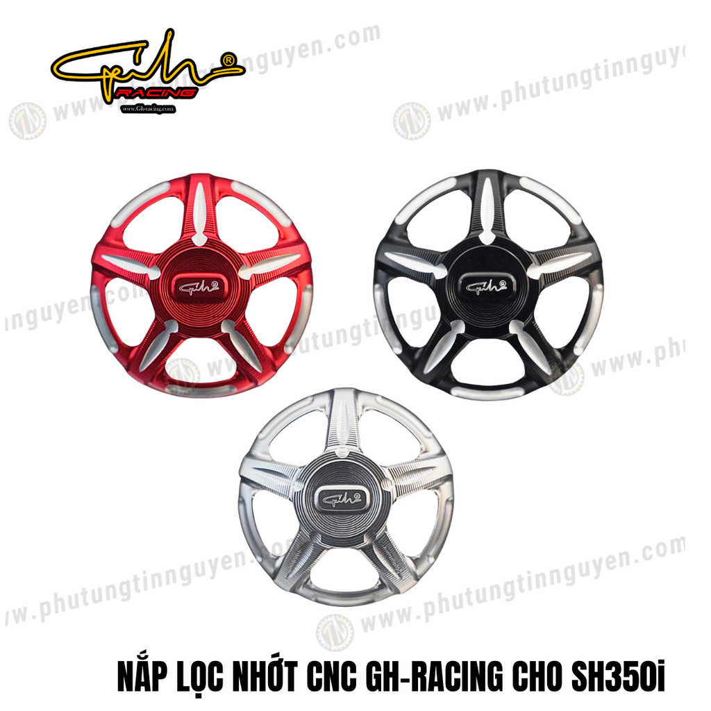 NẮP LỌC NHỚT CNC GH-RACING CHO SH350i