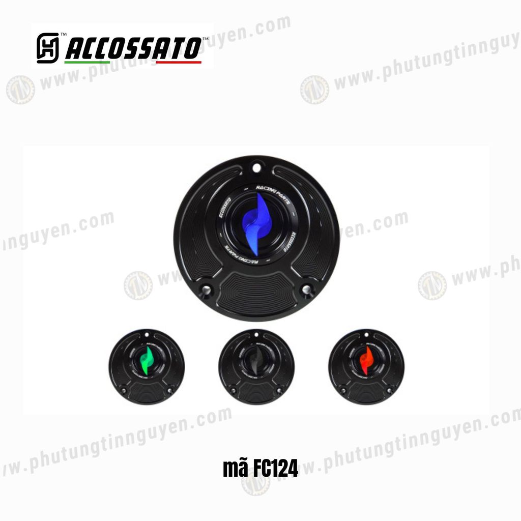 Nắp xăng Accossato Yamaha mã FC124