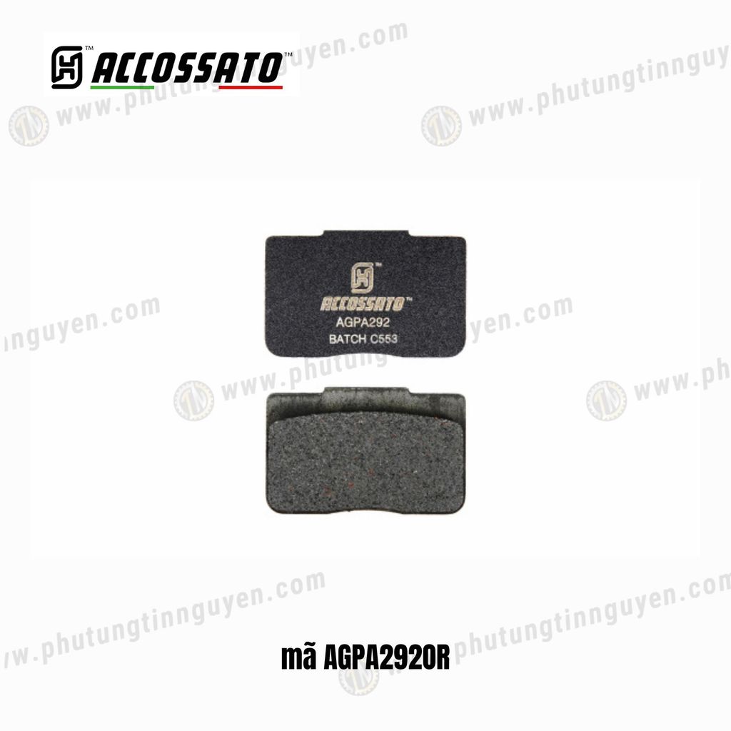Bố thắng Accossato dành cho PZ019/ PZ020/ XA6H530/ X206101/ XB4S520 mã AGPA292OR