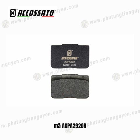  Bố thắng Accossato dành cho PZ019/ PZ020/ XA6H530/ X206101/ XB4S520 mã AGPA292OR 