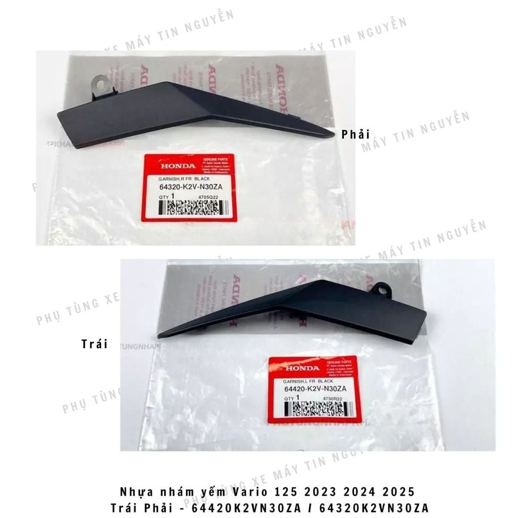 LẺ MÓN nhựa nhám Vario Click 125 đời 2023 +  25 món MÃ K2V chính hãng Honda