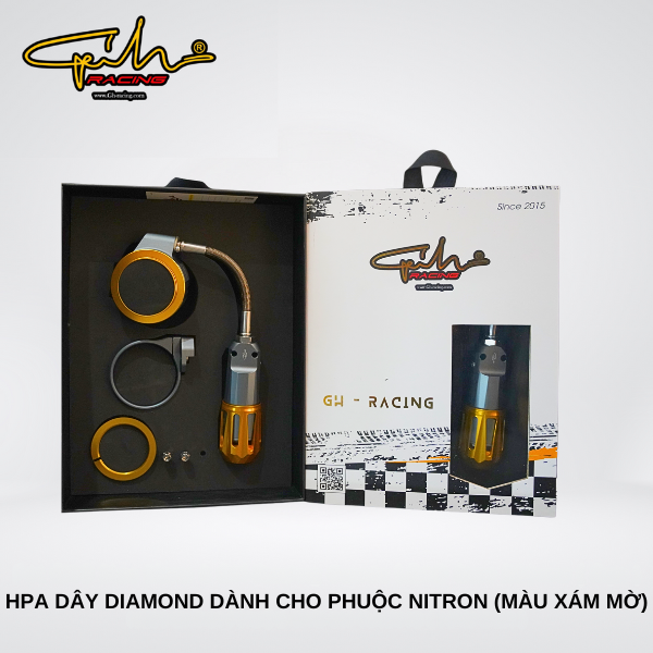 HPA Dây Diamond Dành cho phuộc Nitron (Màu Xám Mờ ) GH-RACING
