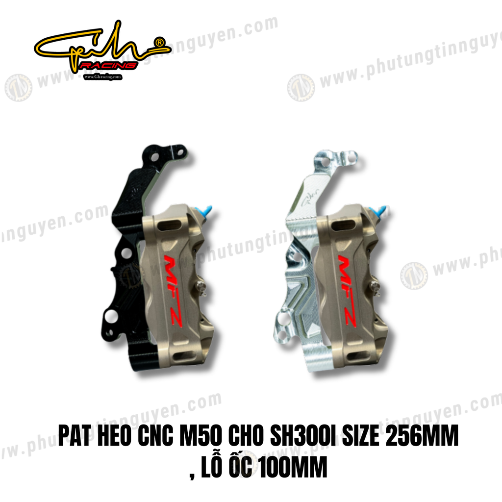 PAT HEO CNC M50 CHO SH300I SIZE 256MM , LỖ ỐC 100MM GH-RACING