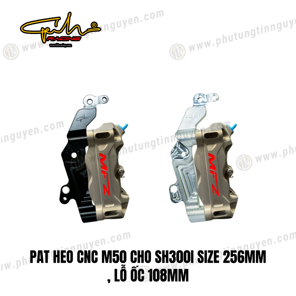 PAT HEO CNC M50 CHO SH300I SIZE 256MM , LỖ ỐC 108MM GH-RACING
