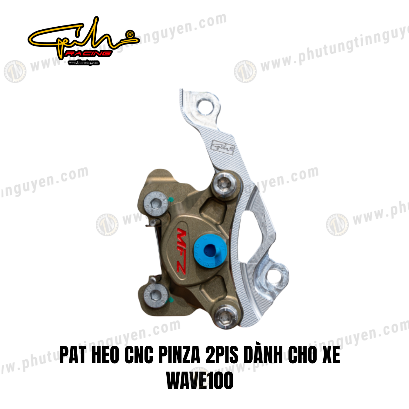 PAT HEO CNC PINZA 2PIS DÀNH CHO XE WAVE100 SIZE 220MM GH-RACING 