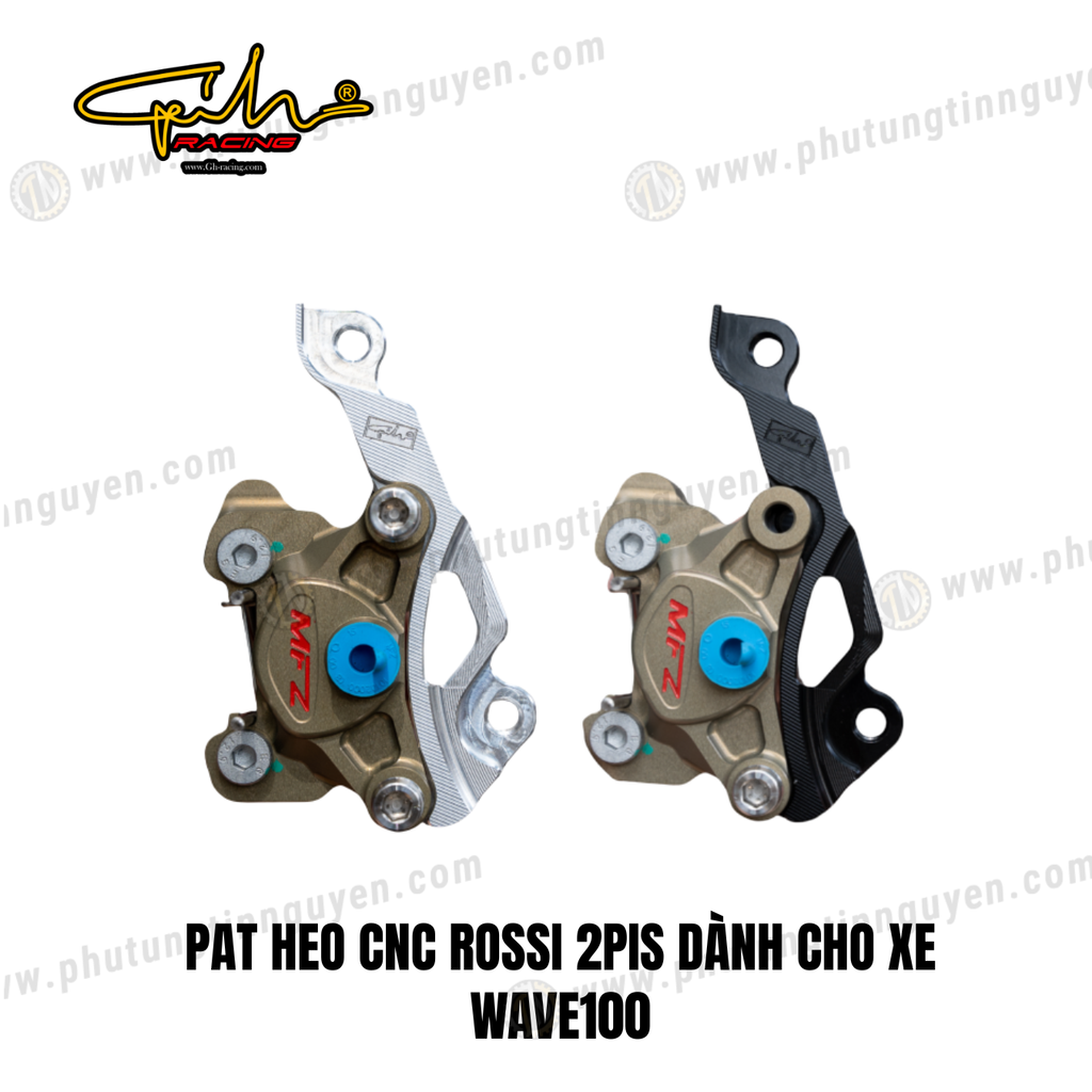 PAT HEO CNC ROSSI 2PIS DÀNH CHO XE WAVE100 SIZE 220MM GH-RACING