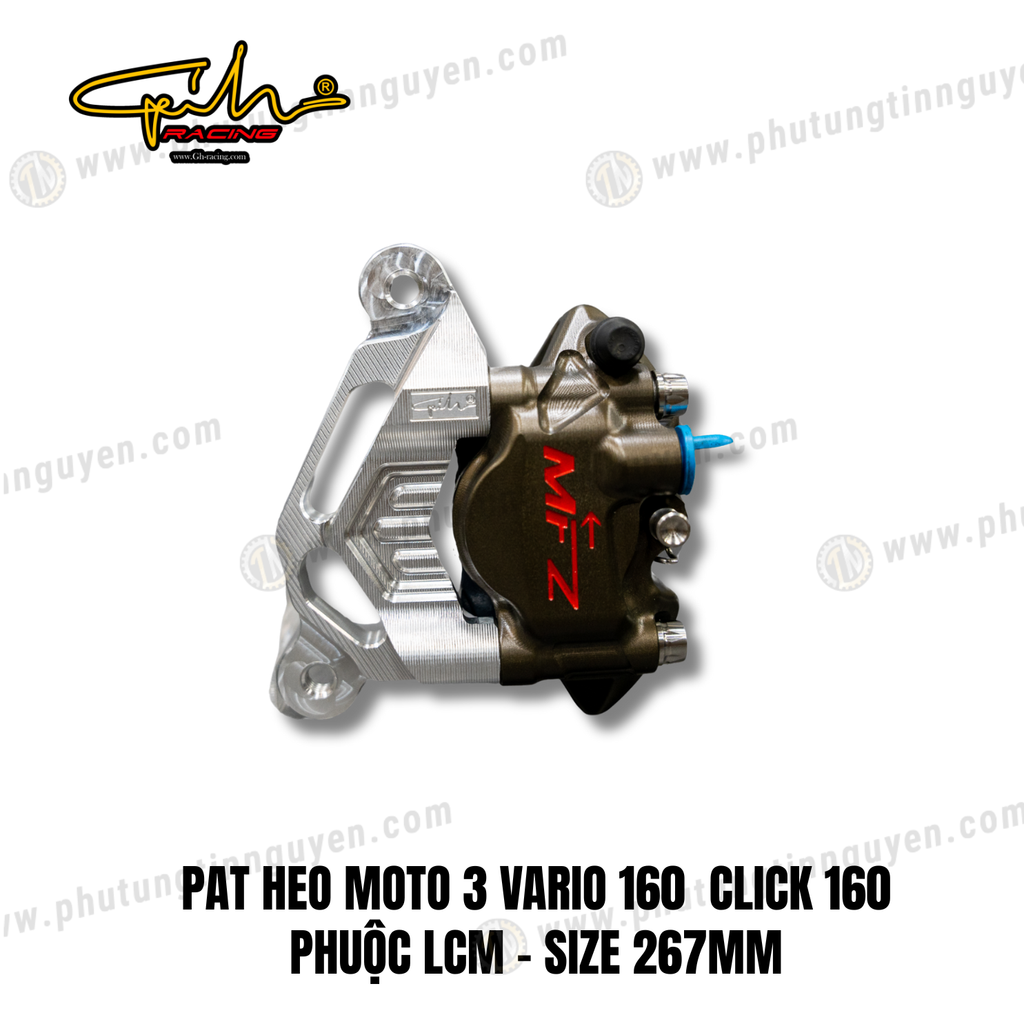 PAT HEO MOTO 3 VARIO 160  CLICK 160 PHUỘC LCM - SIZE 267MM GH-RACING