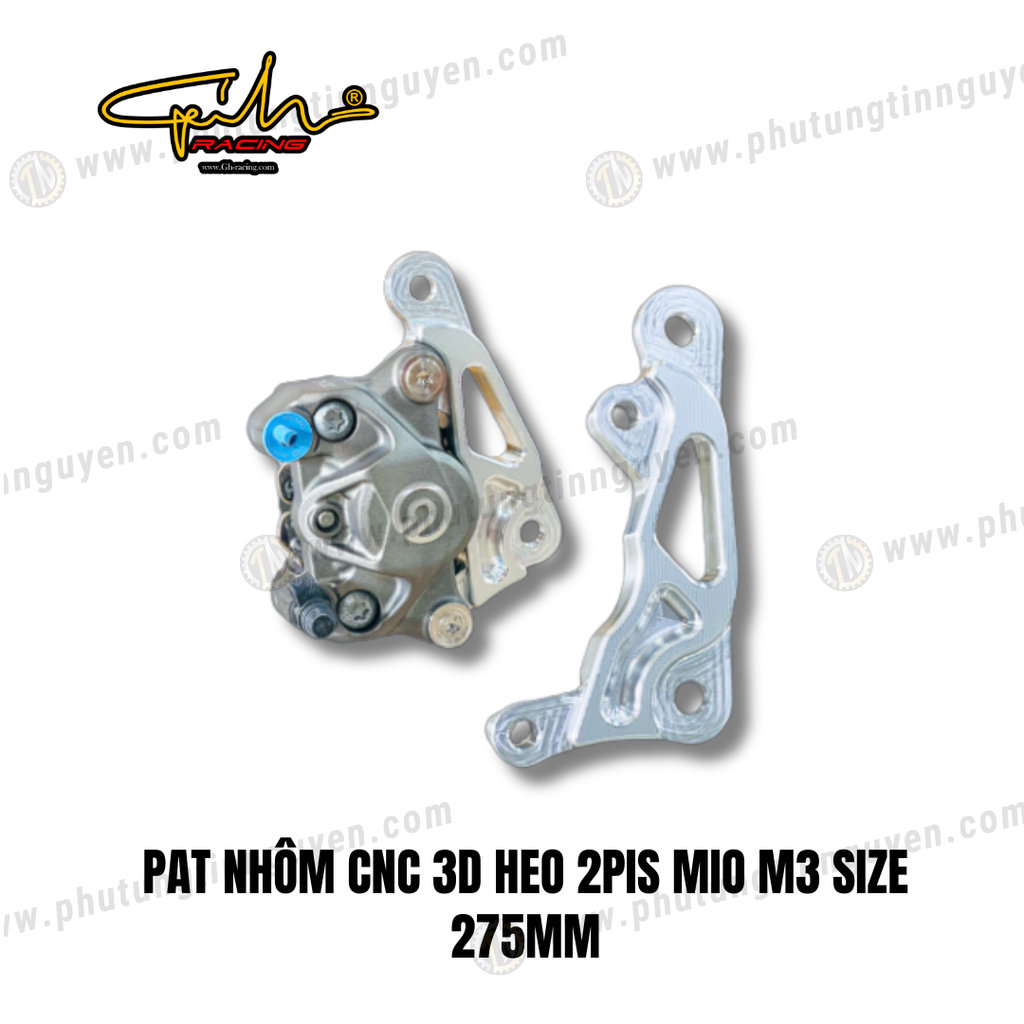 PAT NHÔM CNC 3D HEO 2PIS MIO M3 SIZE 275MM GH-RACING