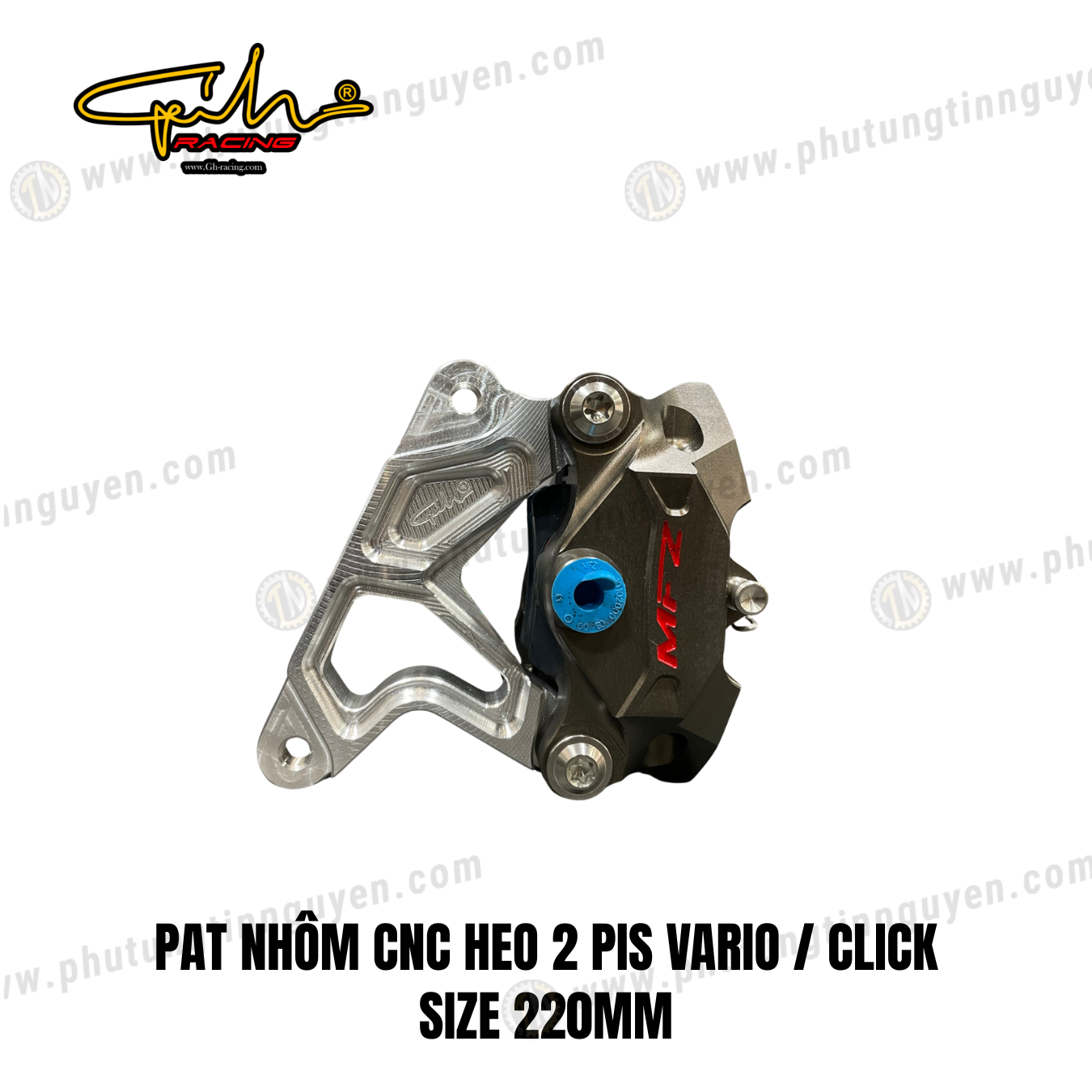  PAT NHÔM CNC HEO 2 PIS VARIO  CLICK SIZE 267M GH-RACING 