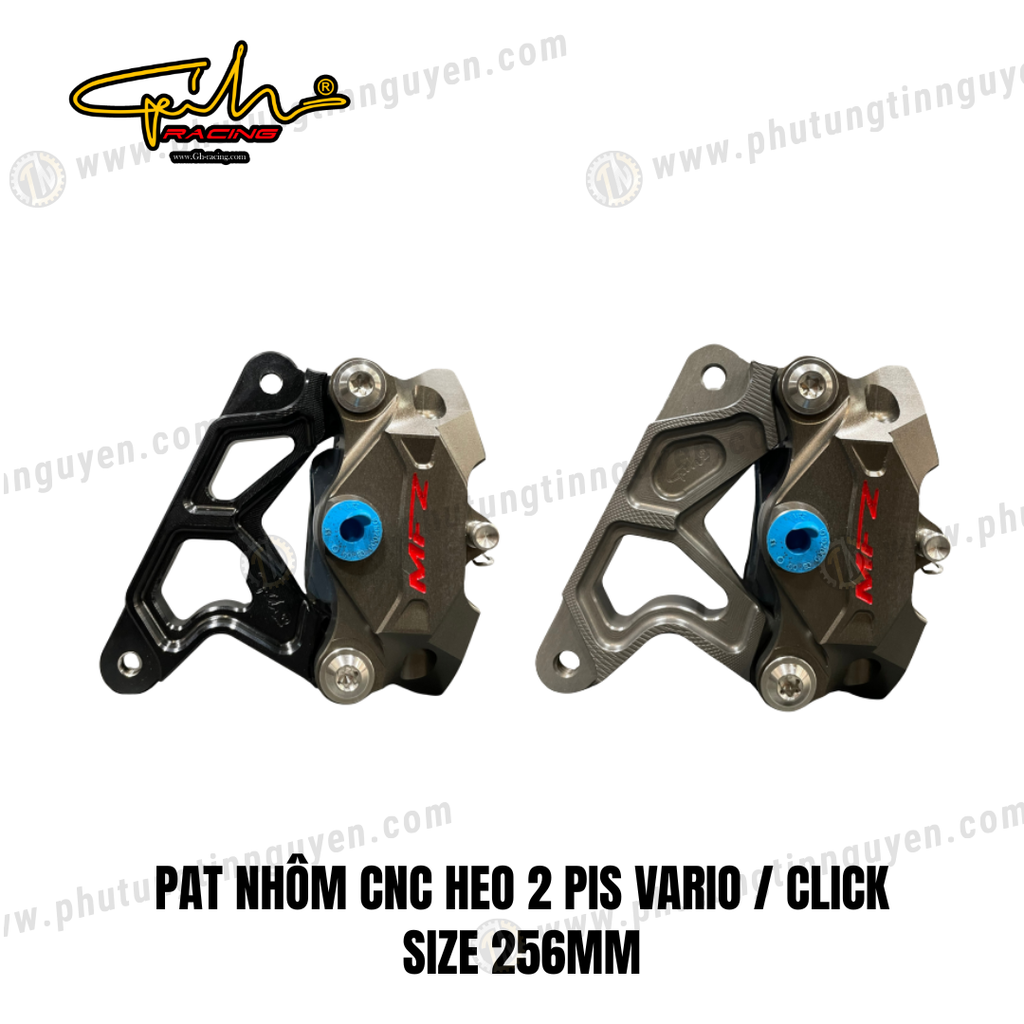 PAT NHÔM CNC HEO 2 PIS VARIO  CLICK SIZE 256MM GH-RACING