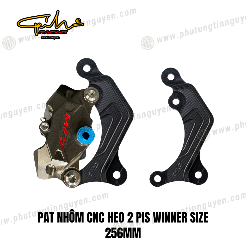 PAT NHÔM CNC HEO 2 PIS WINNER SIZE 256MM GH-RACING