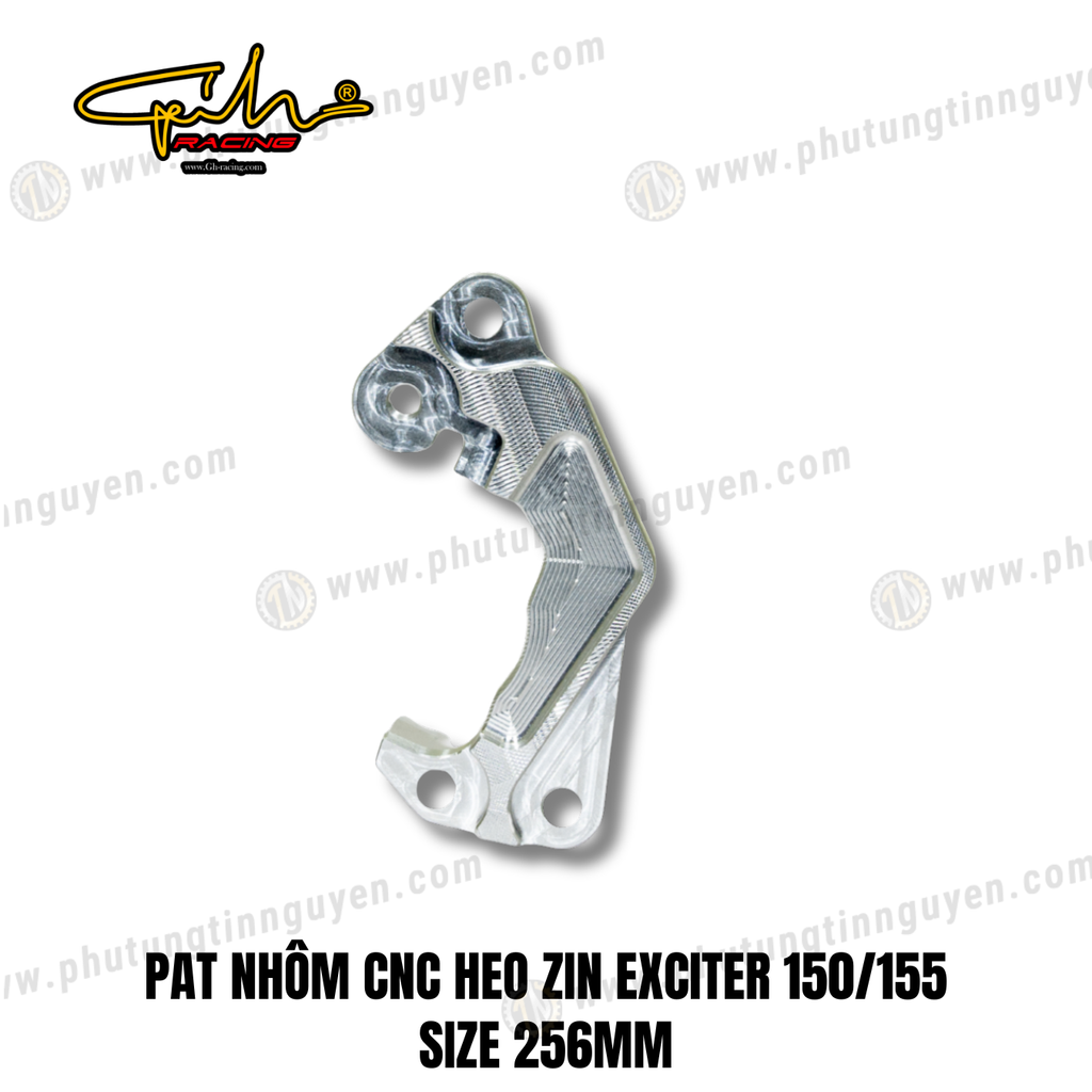 PAT NHÔM CNC HEO ZIN EXCITER 150/155 SIZE 256MM 245MM GH-RACING