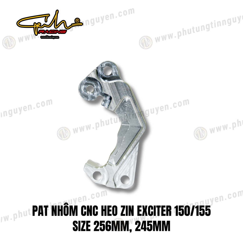 PAT NHÔM CNC HEO ZIN EXCITER 150/155 SIZE 256MM 245MM GH-RACING