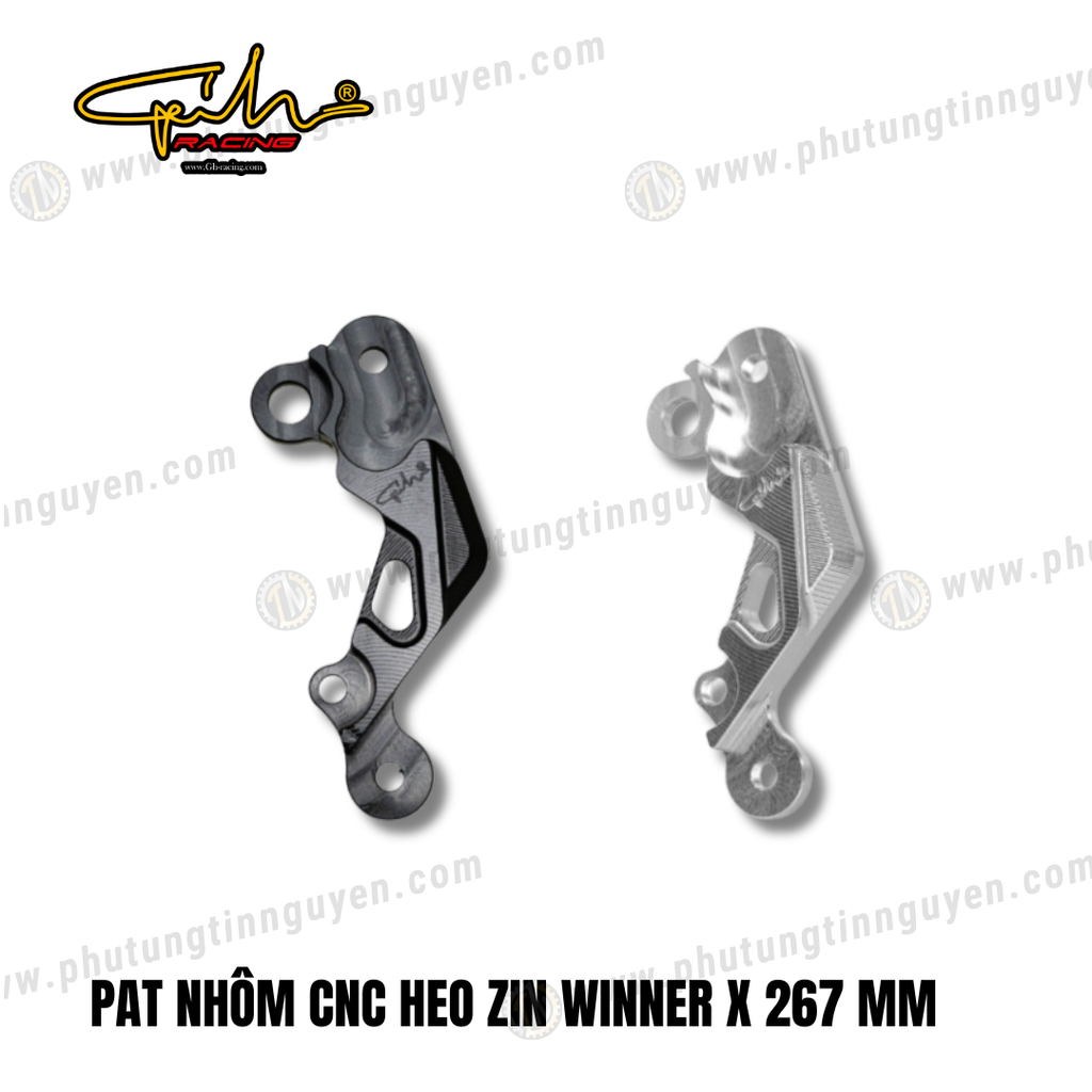 PAT NHÔM CNC HEO ZIN WINNER X 267 MM GH-RACING