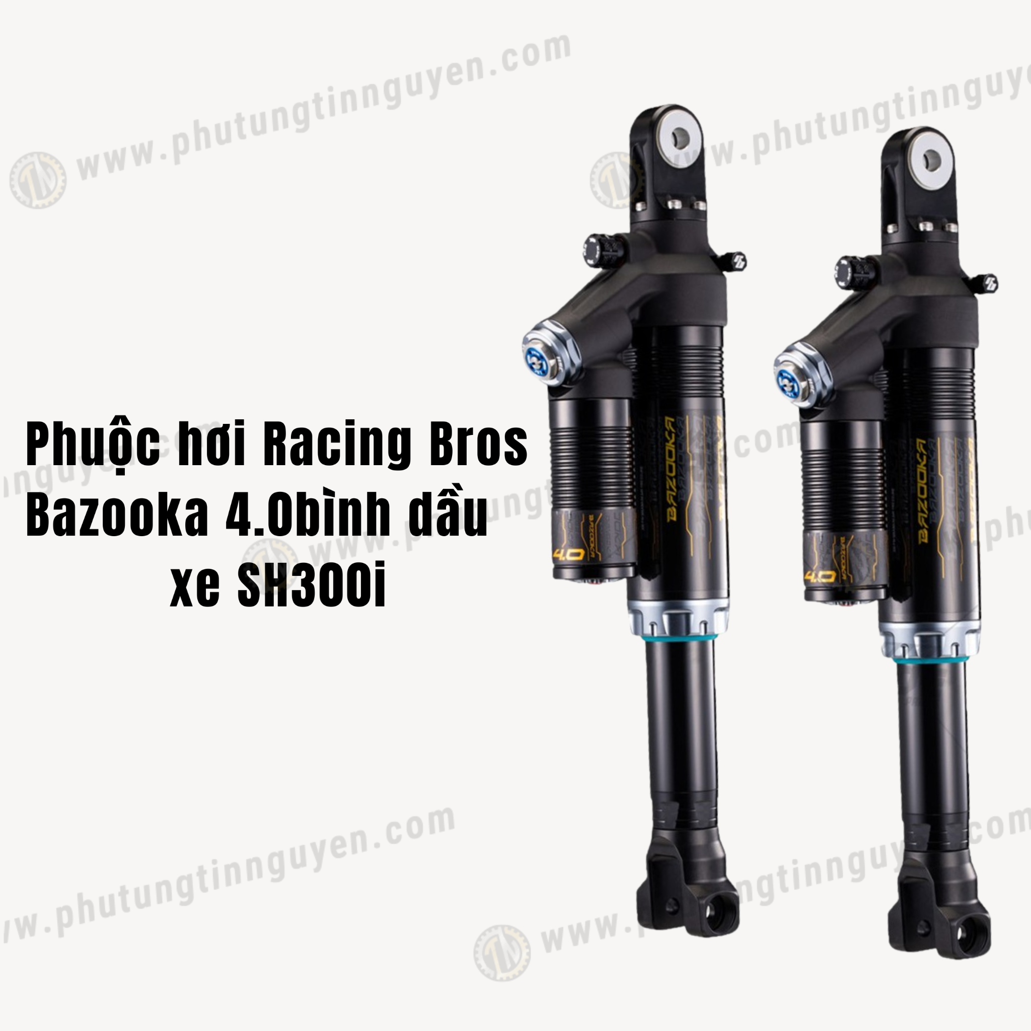  Cặp Phuộc hơi Racing Bros Bazooka 4.0 có bình dầu xe SH300i chính hãng có bảo hành 