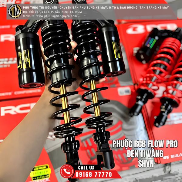  PHUỘC RCB FLOW PRO ĐEN TI VÀNG SHVN 