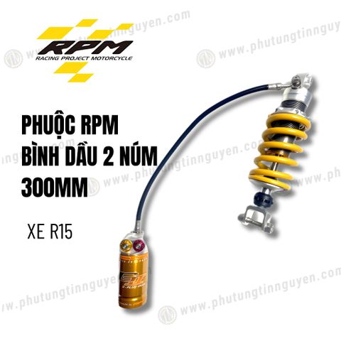  Phuộc RPM có bình dầu RT xe R15 300mm hàng chính hãng có bảo hành 