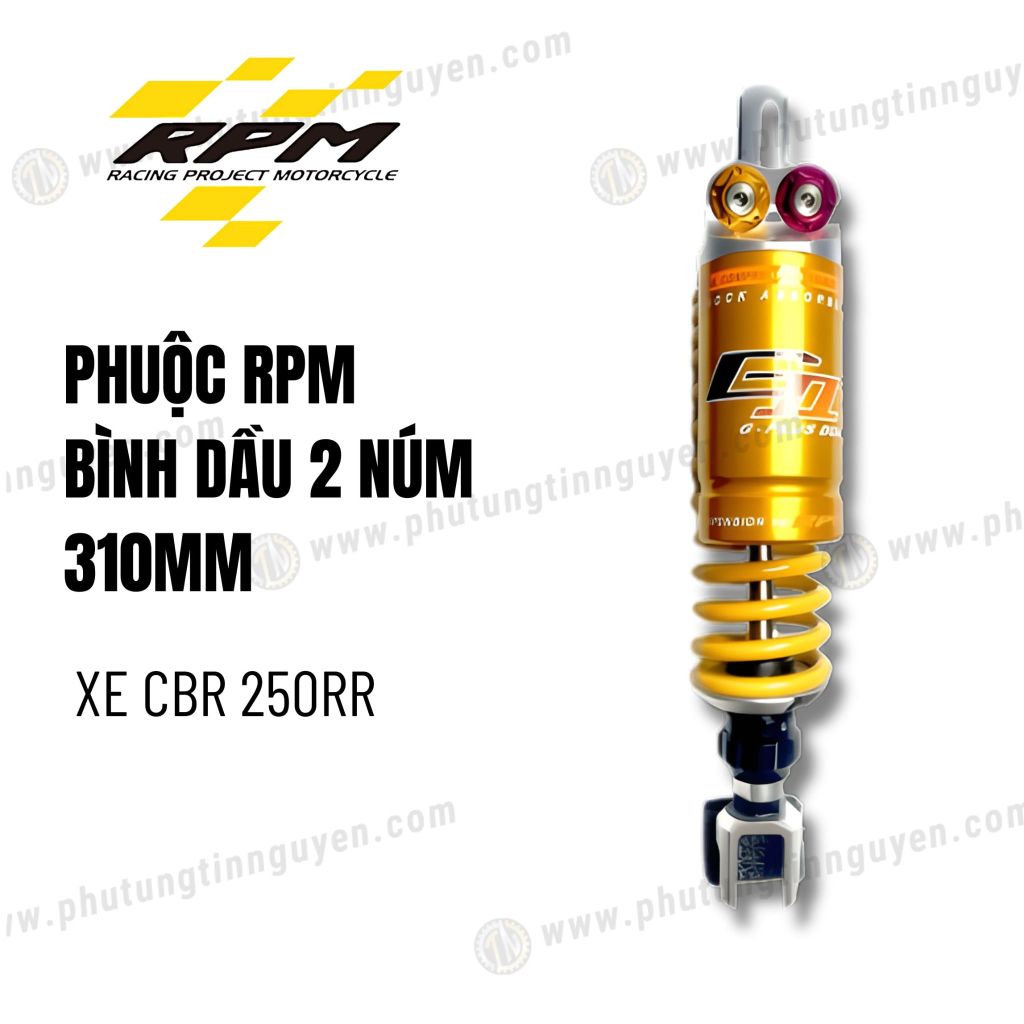 Phuộc RPM có bình dầu RT xe CBR 250RR 310mm hàng chính hãng có bảo hành