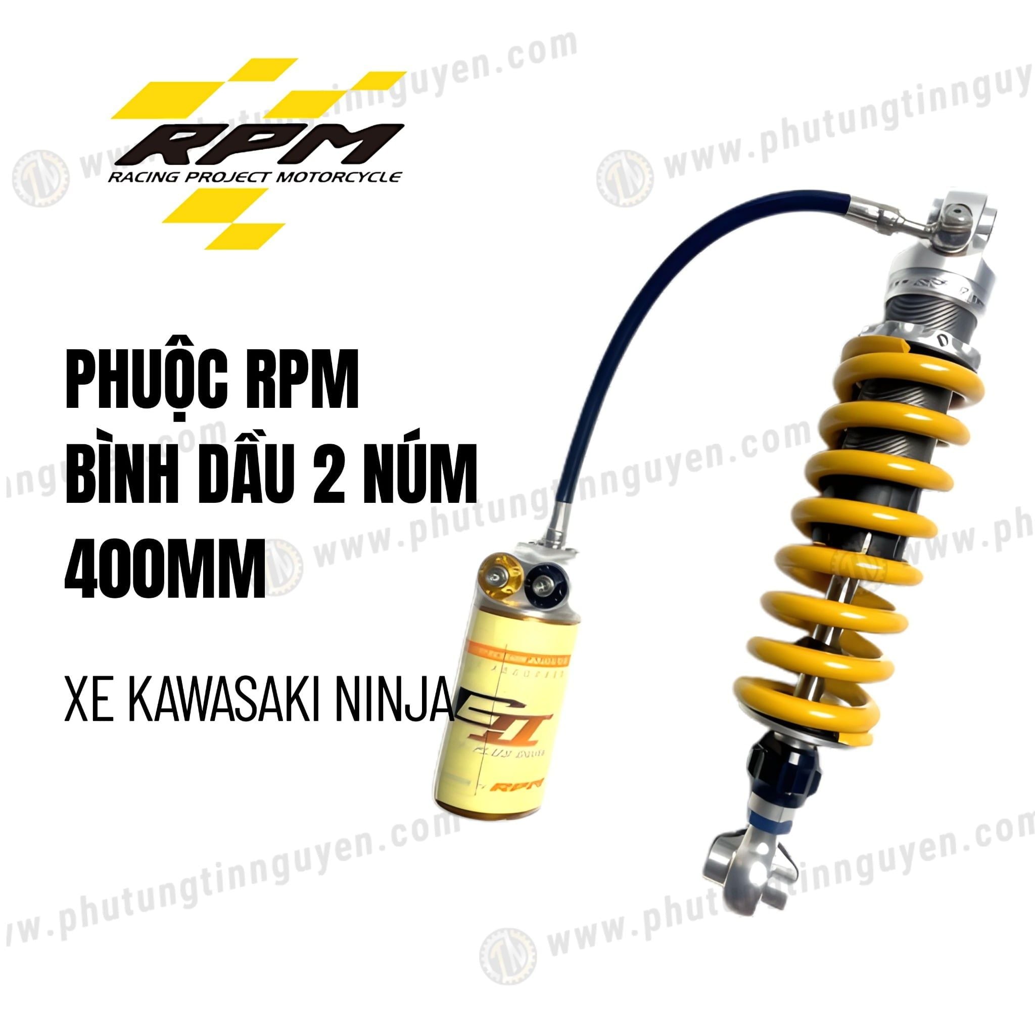  Phuộc RPM có bình dầu RT XE KAWASAKI NINJA 400mm hàng chính hãng có bảo hành 