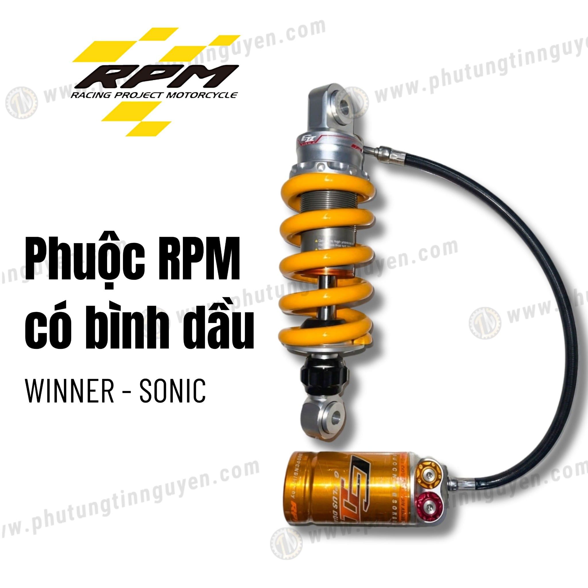  Phuộc RPM bình dầu xe  Winner, Sonic chính hãng có bảo hành 
