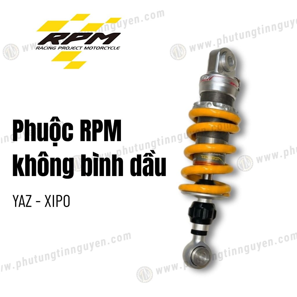 Phuộc RPM cho YAZ không bình dầu màu vàng hàng chính hãng có bảo hành