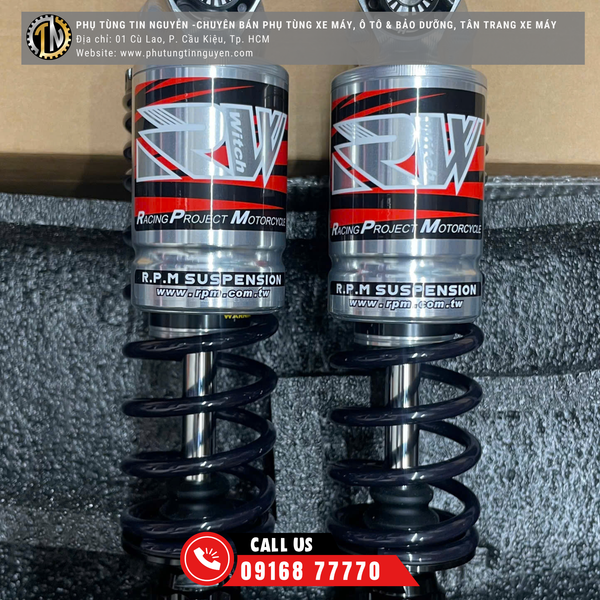  Cặp phuộc RPM RW TURBO có bình dầu cho NMAX 155 