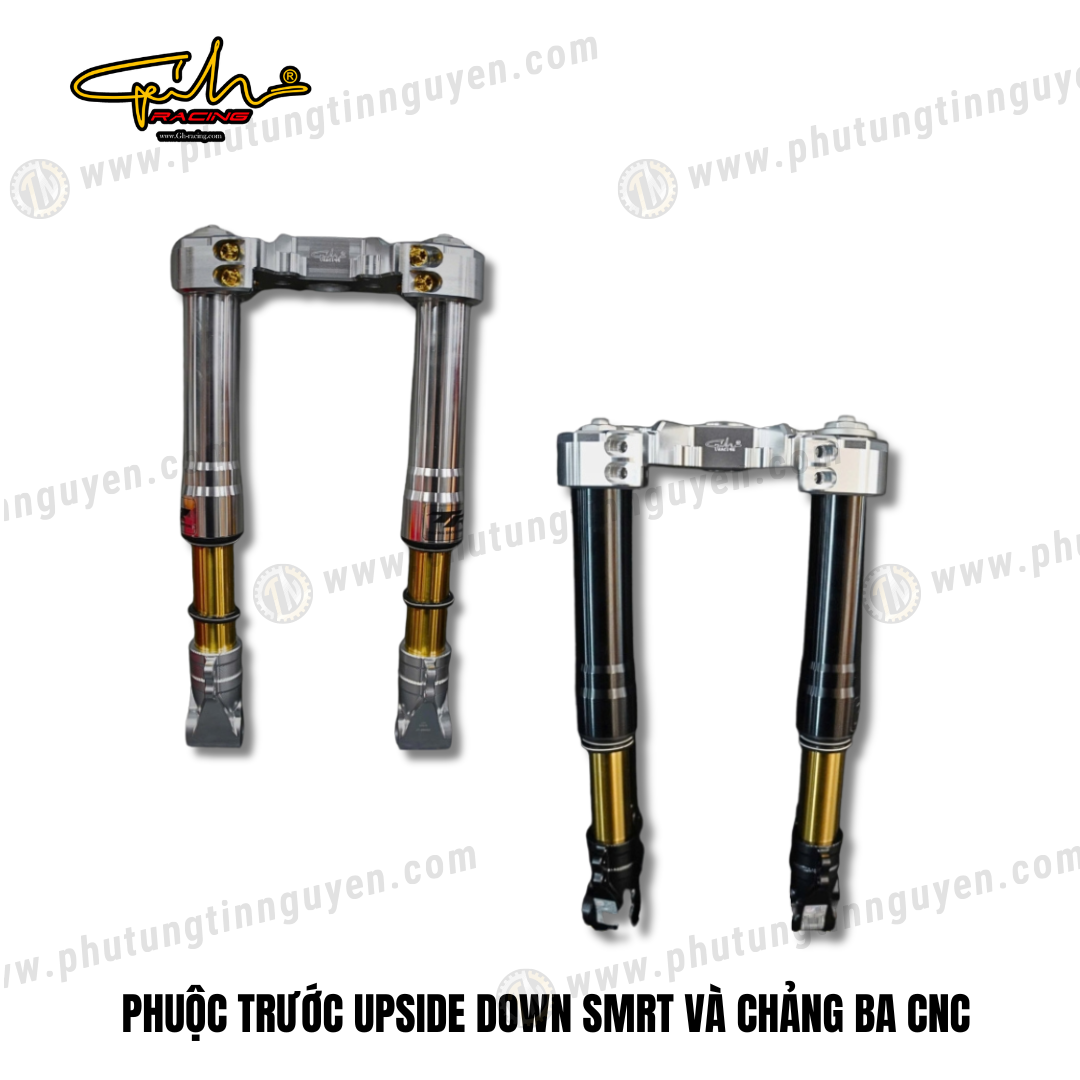  PHUỘC TRƯỚC UPSIDE DOWN SMRT VÀ CHẢNG BA CNC GH-RACING 