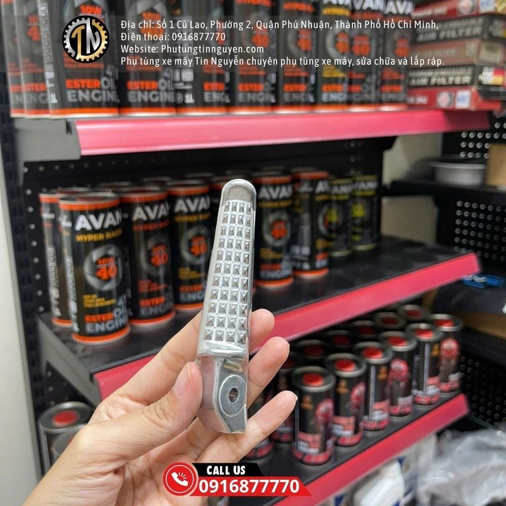 Cục nhôm GÁC CHÂN SAU WINNER V1/X/V4/R (2 bên)