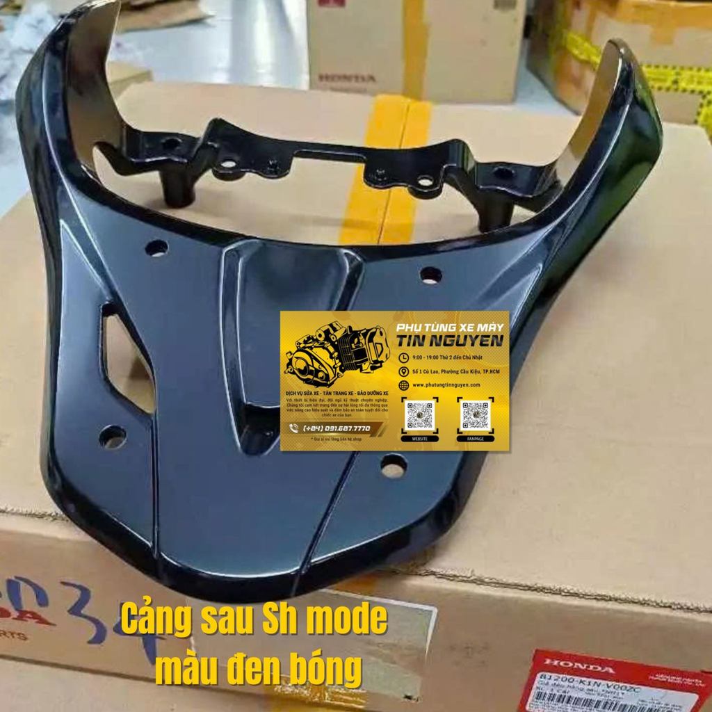 Tay dắt cảng sau sh mode 125 4 val van 2021 2022 2023 2024 MÀU ĐEN BÓNG