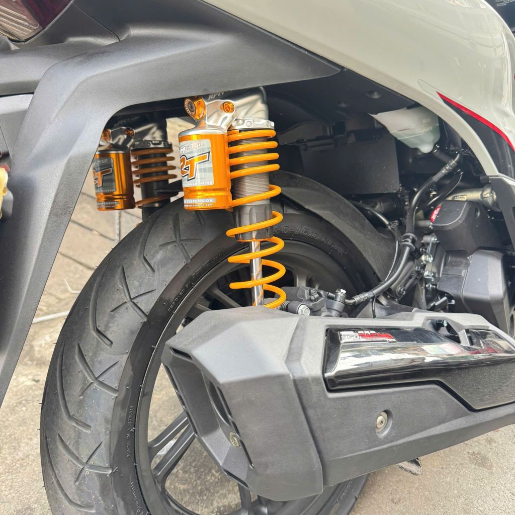 Cặp Phuộc RPM có bình dầu RT xe SH300, 350 lò xo đen 1 núm chính hãng có bảo hành