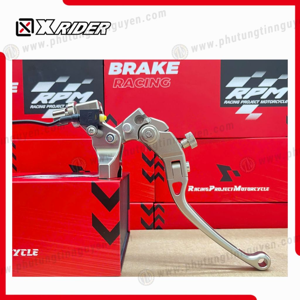 Tay côn RPM XRIDER mọi dòng xe màu Titanium