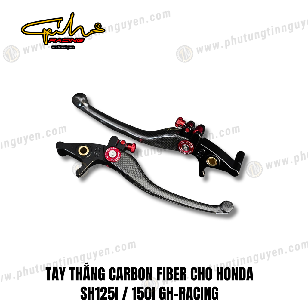 TAY THẮNG CARBON FIBER CHO HONDA SH125I / 150I GH-RACING
