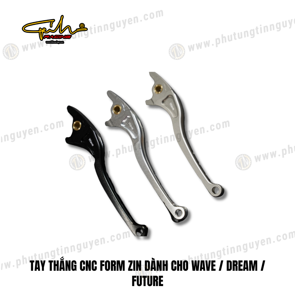 TAY THẮNG CNC FORM ZIN DÀNH CHO WAVE / DREAM / FUTURE GH-RACING