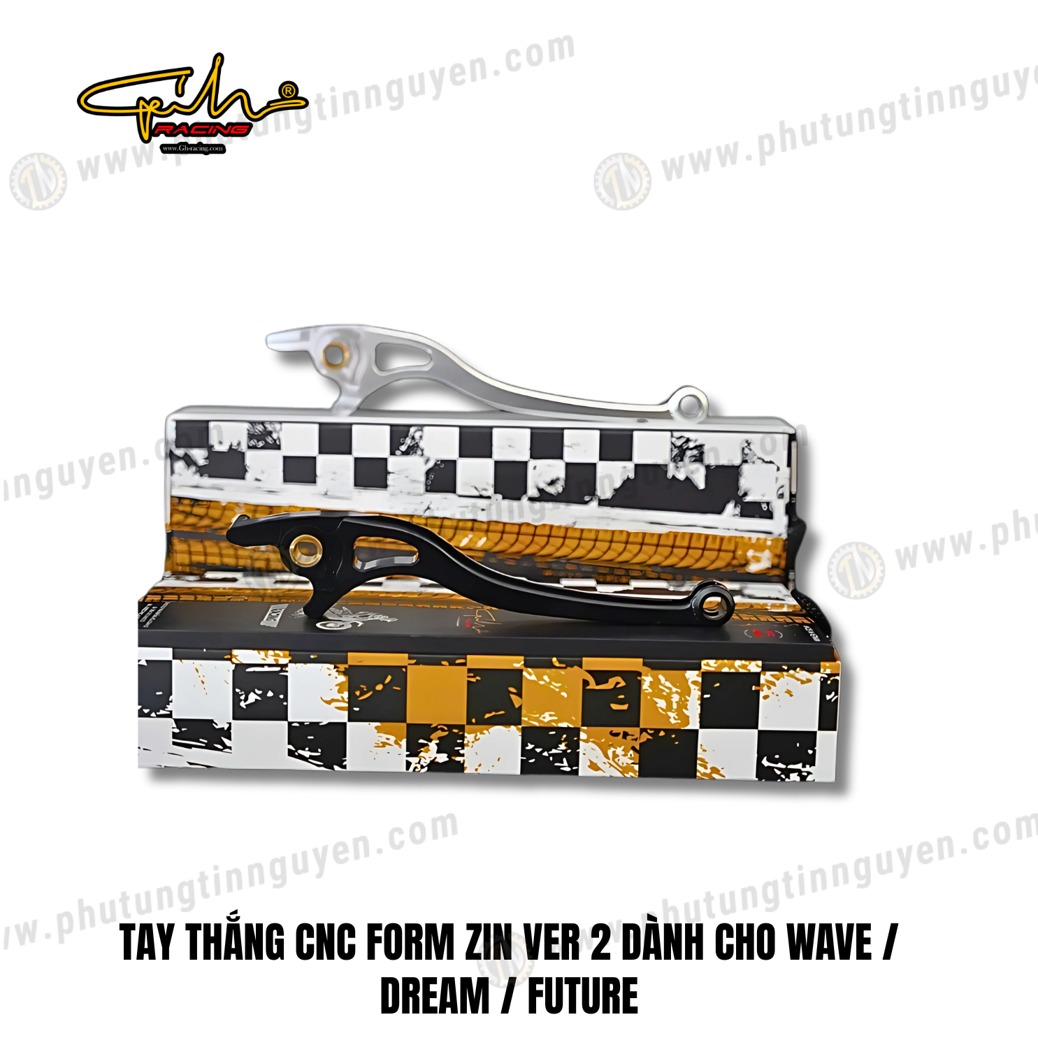  TAY THẮNG CNC FORM ZIN VER 2 DÀNH CHO WAVE / DREAM / FUTURE GH-RACING 