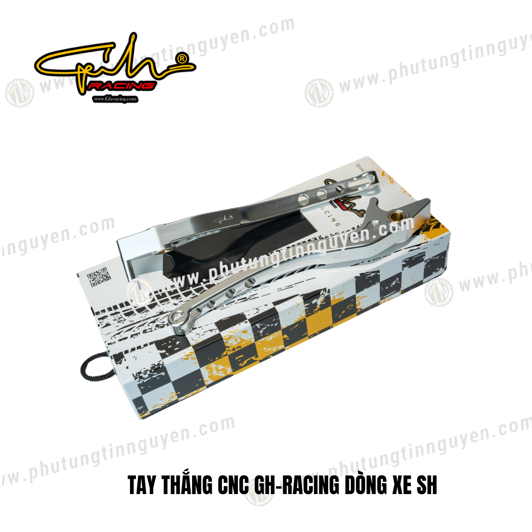  TAY THẮNG CNC GH-RACING DÒNG XE SH ( BẠC ) 