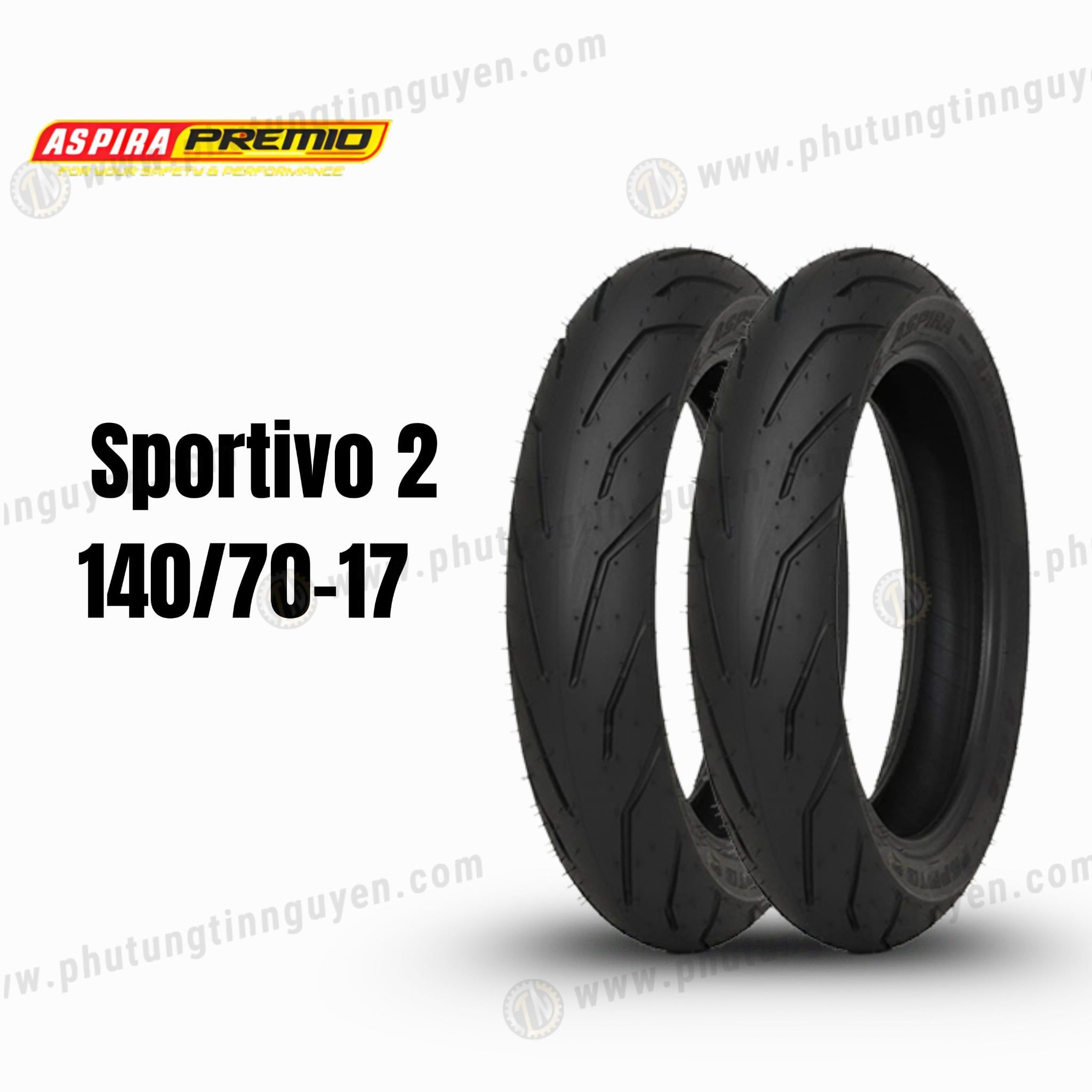  Vỏ xe Aspira Premio Sportivo 2 140/70-17 R nhập từ Indonesia 