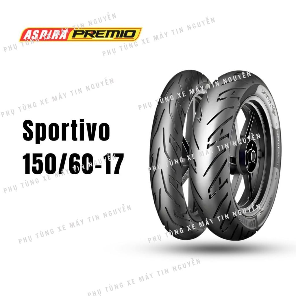 Vỏ xe Aspira Premio Sportivo  150/60-17 TL R nhập từ Indonesia