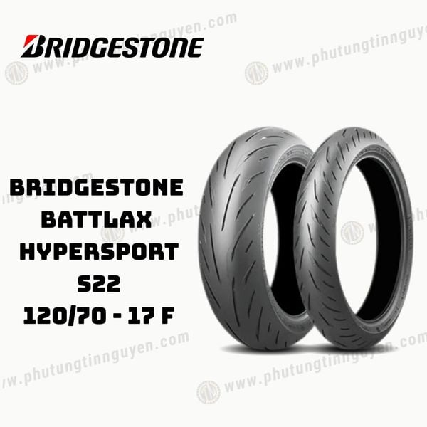  Vỏ xe BRIDGESTONE  BATTLAX  HYPERSPORT S22 120/70 - 17 F Japan 