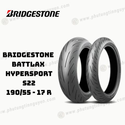  Vỏ xe BRIDGESTONE  BATTLAX  HYPERSPORT S22 190/55 - 17 R Japan 