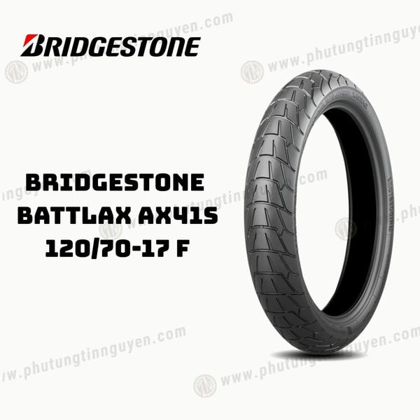  Vỏ xe BRIDGESTONE Battlax AX41S 120/70 -17 F Japan 