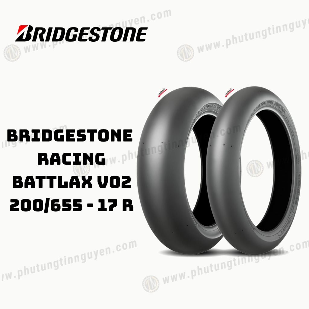 Vỏ xe BRIDGESTONE  RACING BATTLAX V02 200/655 - 17 R Japan